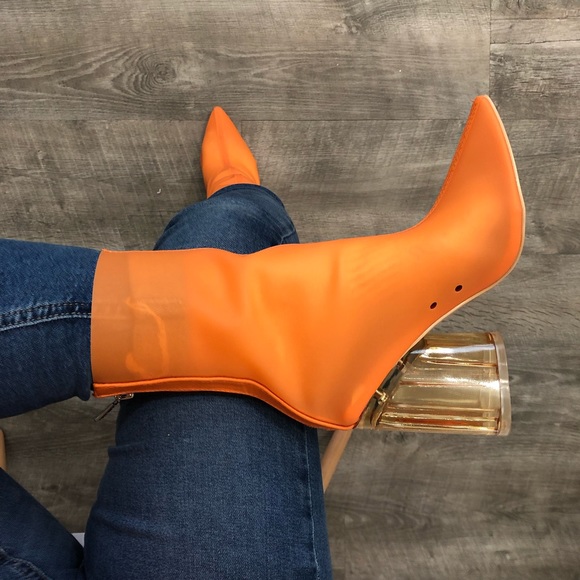 Cape Robbin Shoes - Orange Booties